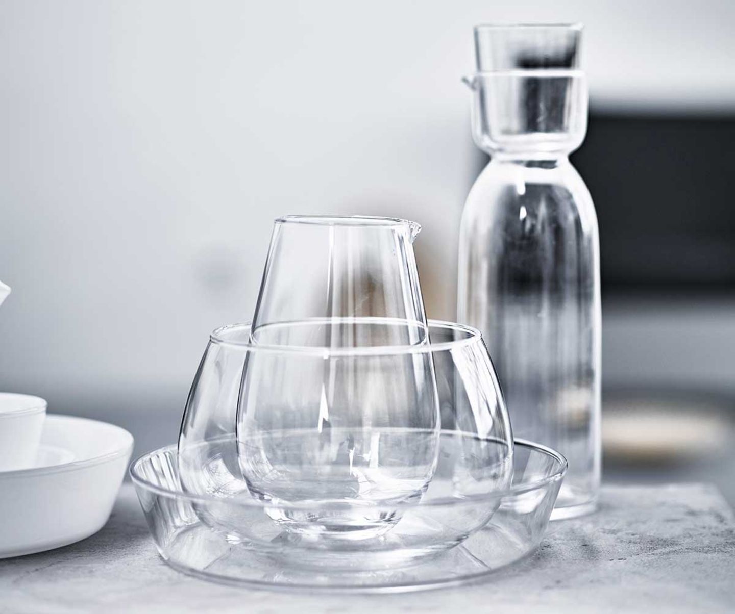 tiefer pastateller Rosendahl Teller Ø25 cm in Weiss Version:290 ml Sturzglas 740