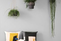 Wohnen mit Zimmerpflanzen - Pflanzgefäße zum Hängen von Ferm Living