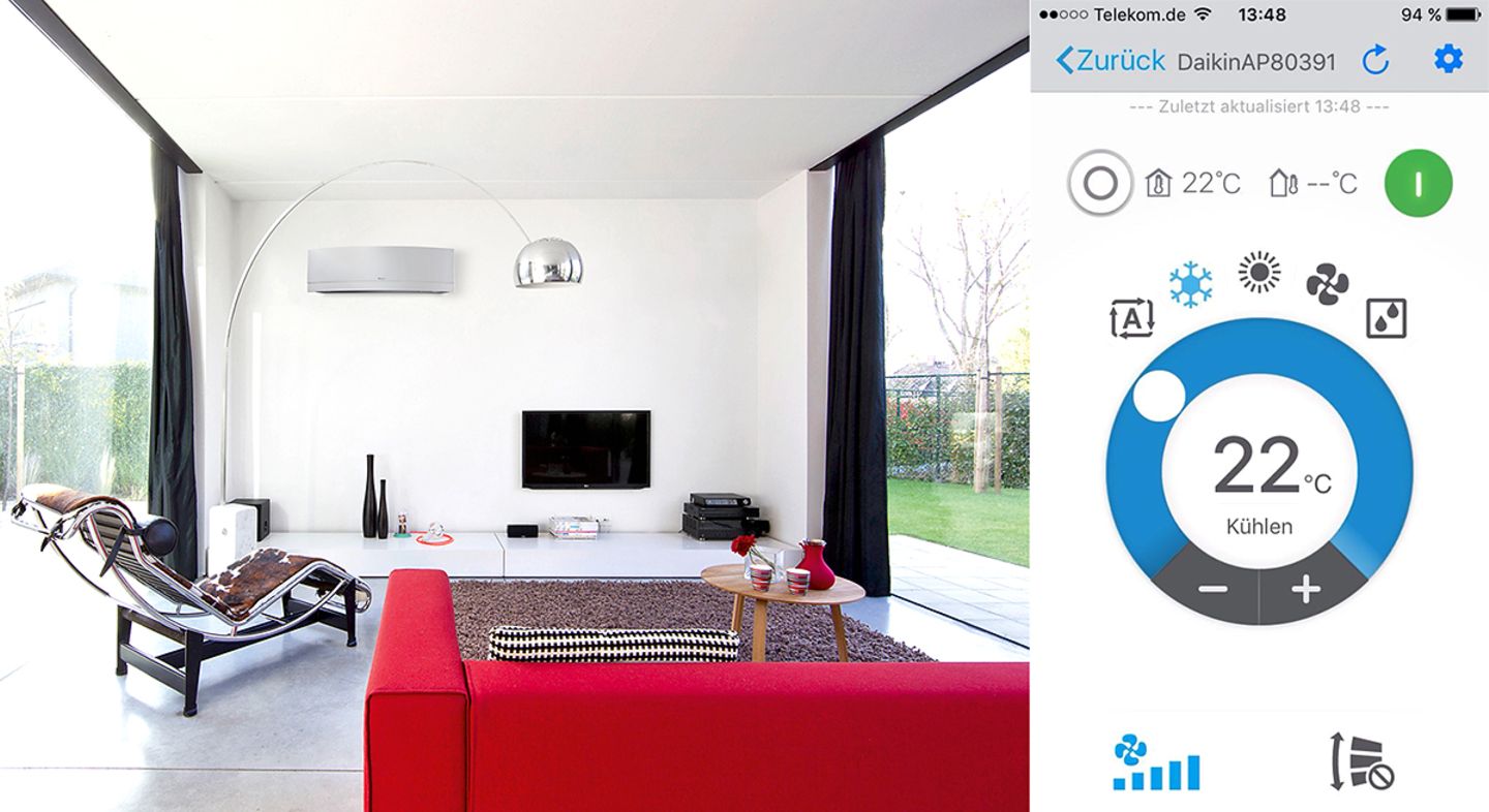 Coole Fernsteuerung: App-Klimagerät "Emura II" von Daikin