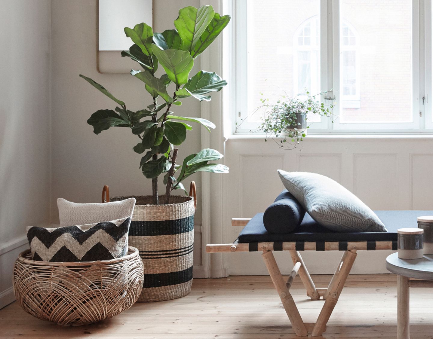 Körbe: Stauraum fürs Boho-Wohnzimmer