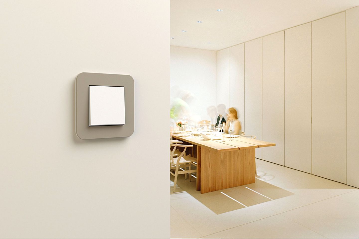 Moderne Lichtschalter in schönem Design