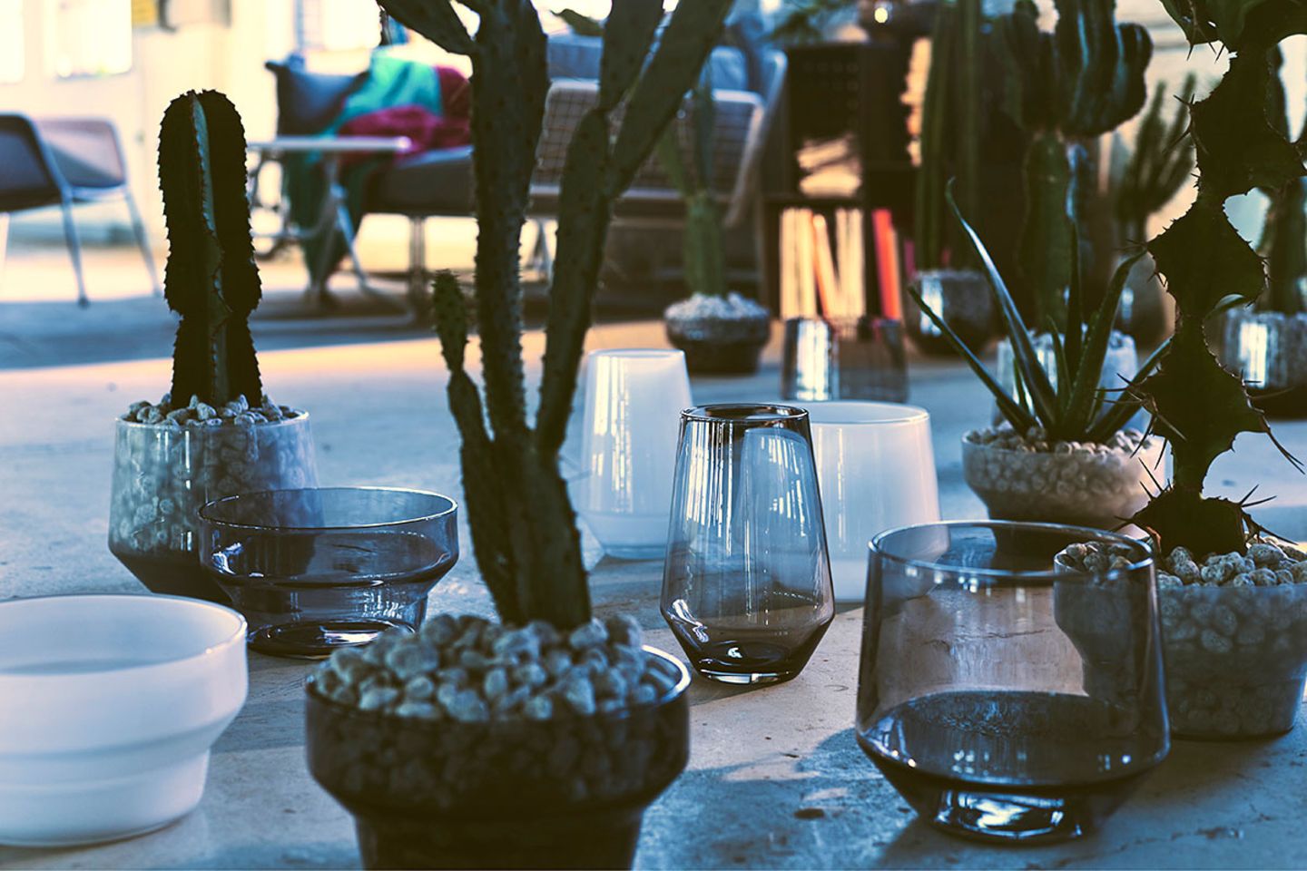 Aus Glas: das PS-Vasenset