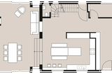 Walmdach-Haus mit Anbau - Grundriss