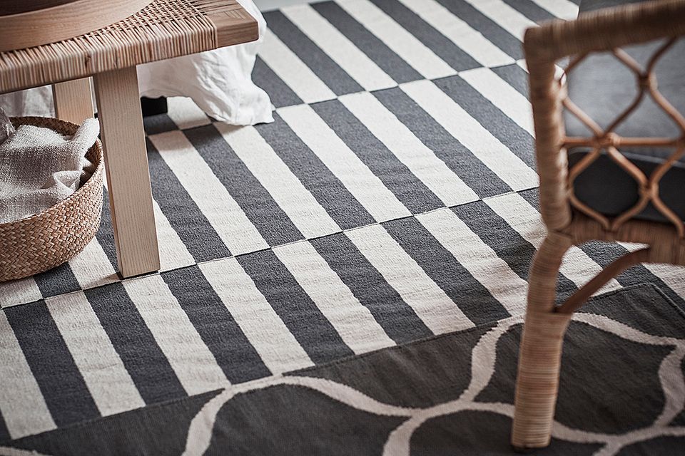 Klassisch gemustert: Die "Stockholm"-Teppiche Ikeas neue "Stockholm"-Kollektion