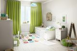 Farbige Vorhänge im Kinderzimmer