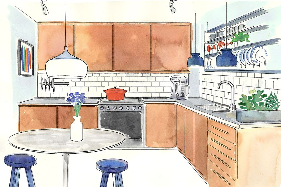 Wohntipps für die Küche: Illustration