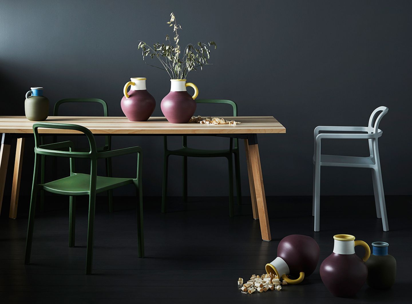 esstische kaufen Esszimmertisch Edge Akazie Natur 300x100 XL Edelstahl Schmal Live-Edge unzerbrechlich