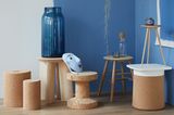 Wohntrend Blau und Kork