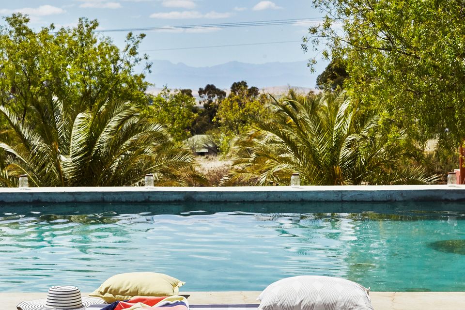 Blick auf Pool in Südafrika