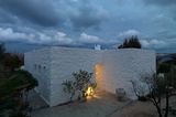 Sonnenuntergang hinterm Ferienhaus auf Paros
