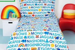 ABC-Bettwäsche fürs Kinderzimmer