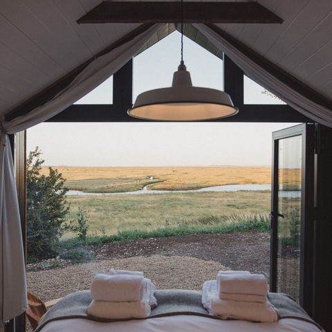 Schäferhütte im Elmley Naturreservat