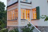 Veranda mit neuen Fenstern