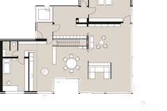 Grundriss vom Bungalow, Wohnfläche: 228 m² - Bild 2 - [SCHÖNER WOHNEN]