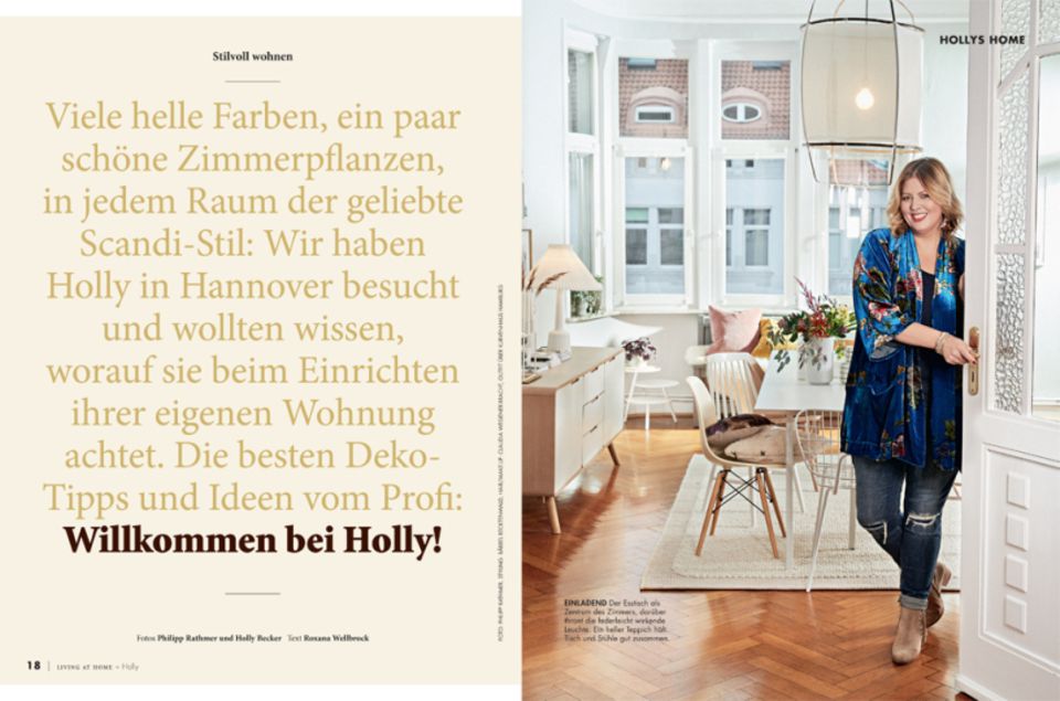 Am Kiosk: Blick ins Heft: Holly zeigt ihr Zuhause.