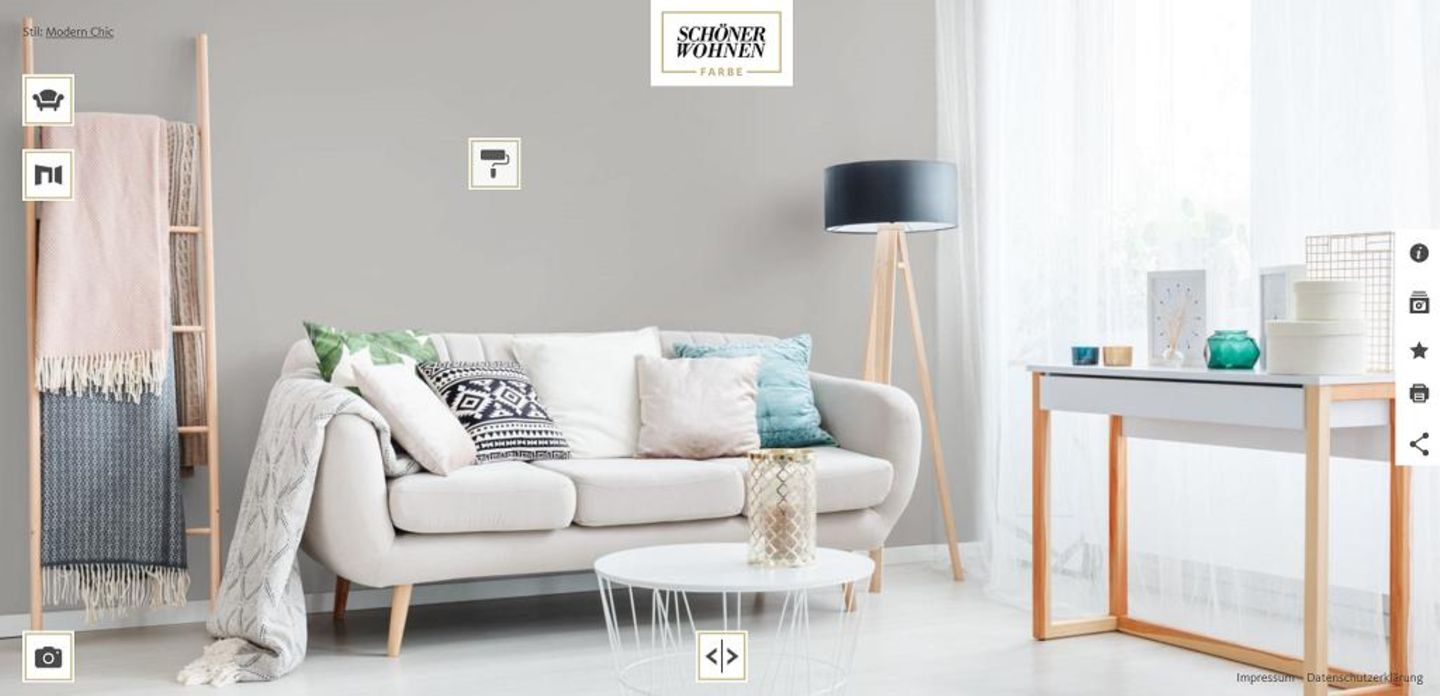 Farbdesigner Von Schoner Wohnen So Funktioniert Er Schoner Wohnen