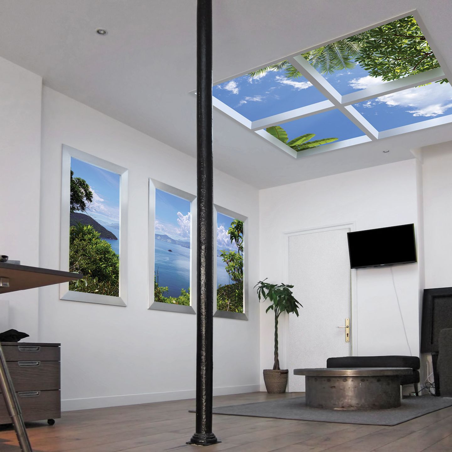 Virtuelle Deckenfenster "Sky Ceiling" - [SCHNER WOHNEN]