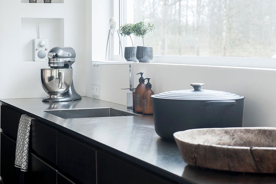 Küche mit Panorama-Fenster