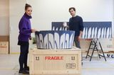 Tisch und Wandkonsole "Fine Cut" von Raw-Edges aus Textilabfällen