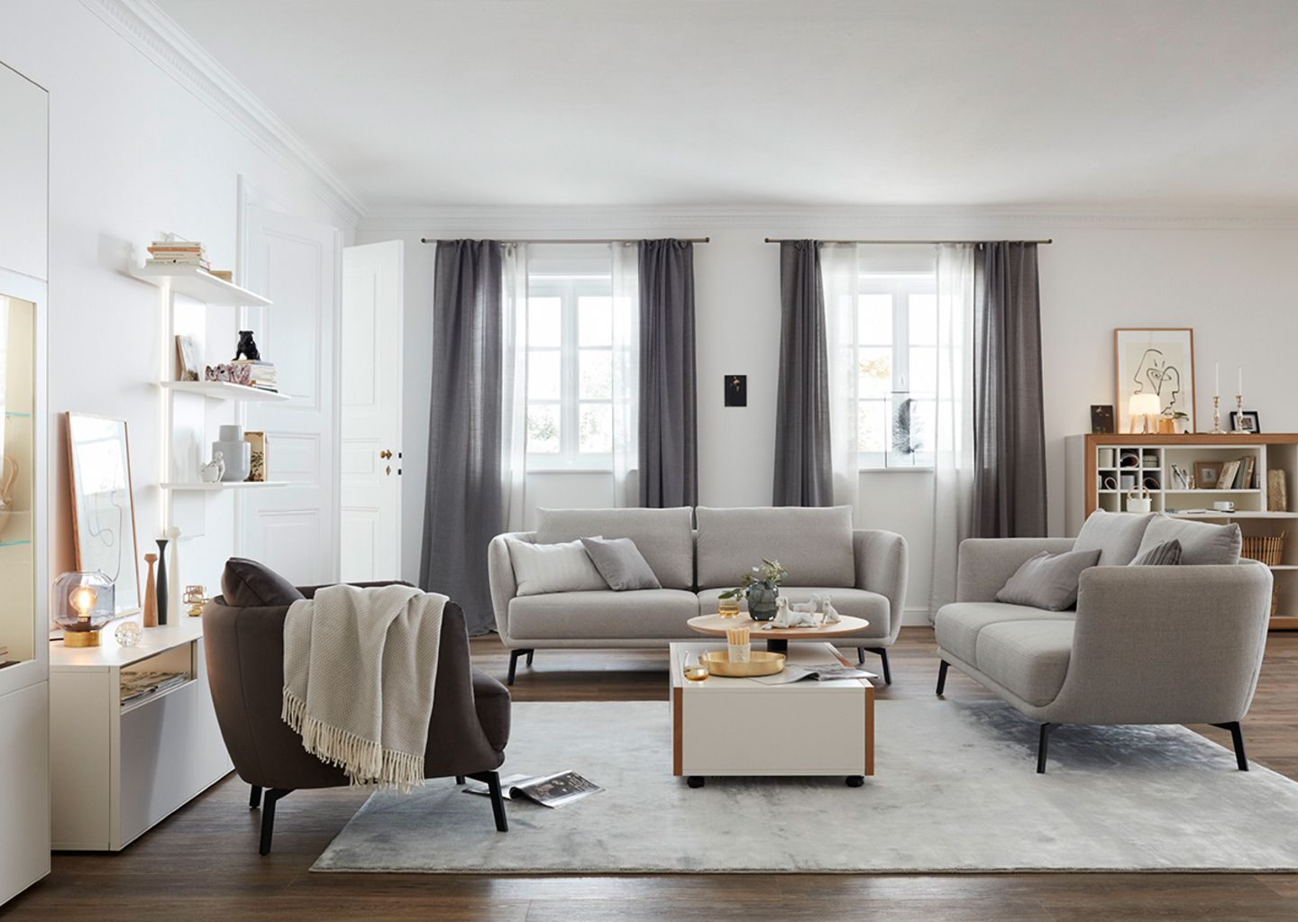 Klassisch und elegant im Wohnzimmer - Sessel "Pearl"