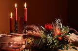 Weihnachtsgesteck mit Protea