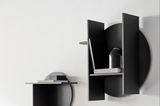 Rundes Wandregal "Como" von BoConcept in Dunkelgrau