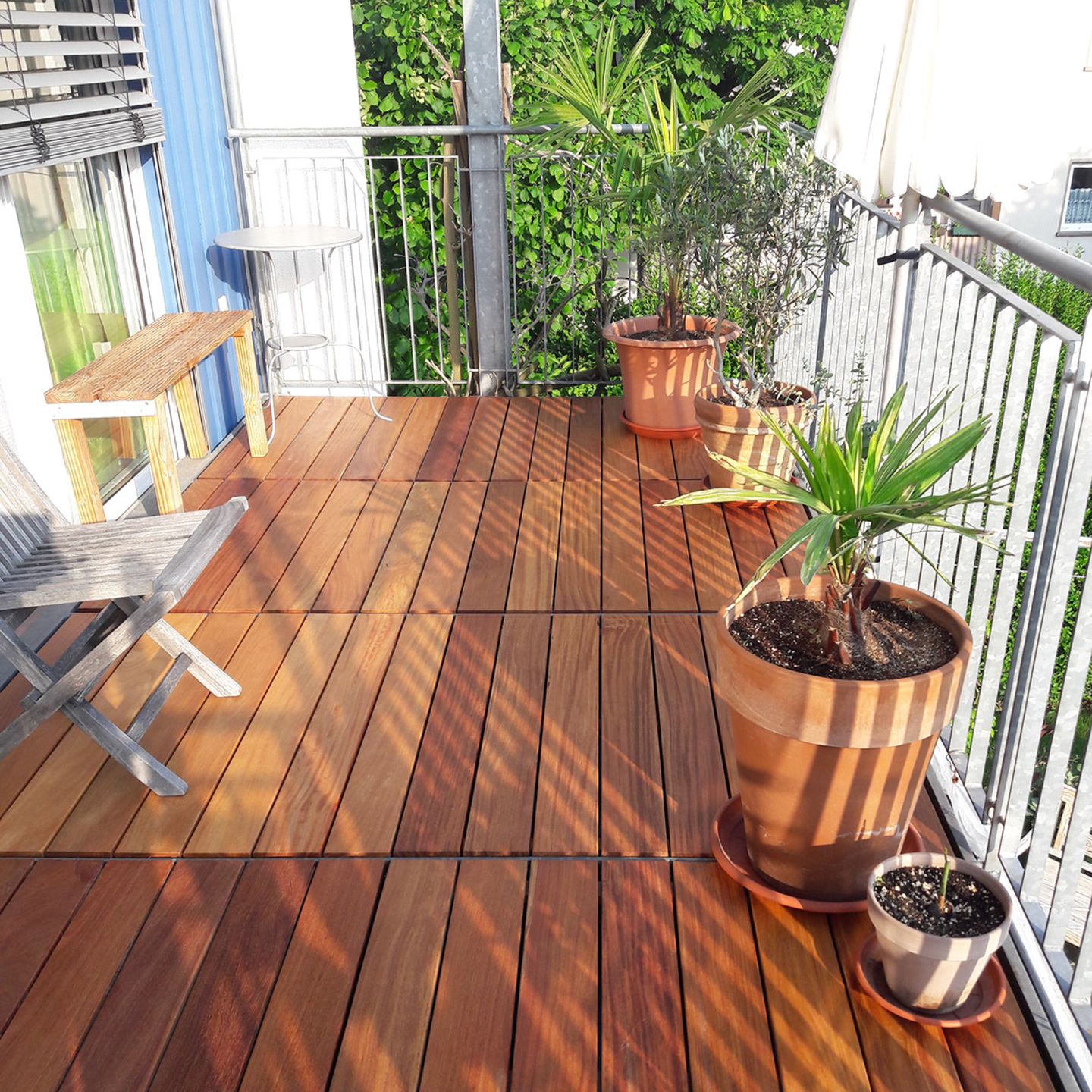 Cumaru-Elemente für Terrasse und Balkon von Betterwood