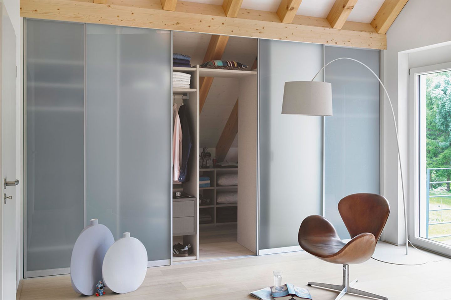 Begehbarer Kleiderschrank bei Dachschrägen