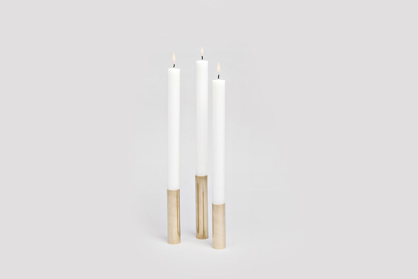 Kerzenständer "Lichtenau" aus Messing von Arno Wolf