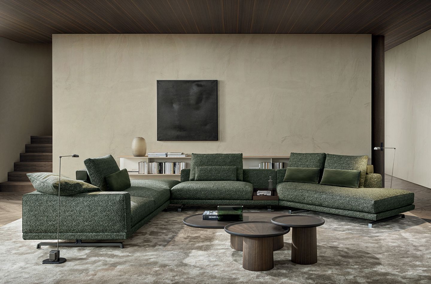 Sofa Ecke in Khaki und Beige SCHONER WOHNEN