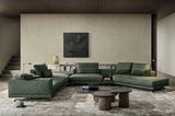 Sofa "Octave" von Molteni in einer Eckkombination
