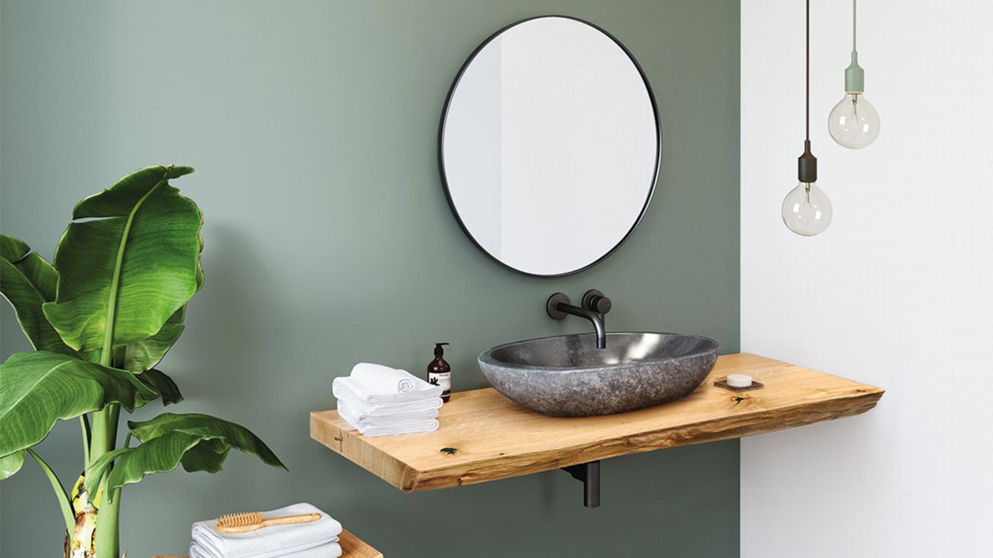 IN KOOPERATION MIT SPA AMBIENTE: Waschtischplatte mit Waschtisch von