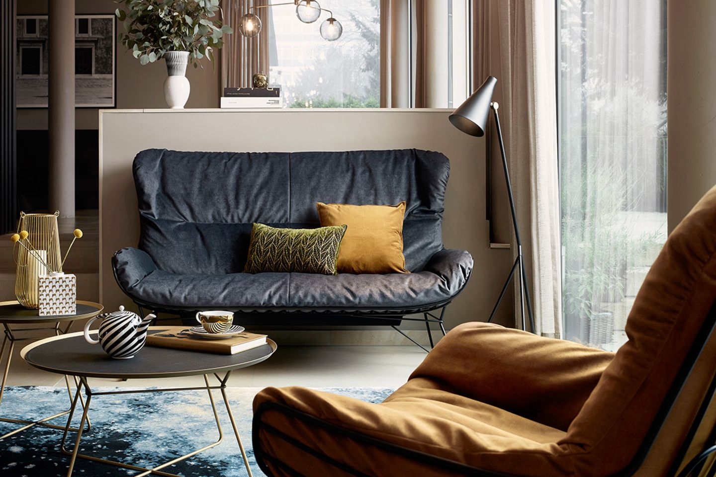 Sofa "Leyasol Wingback Couch" von Freifrau