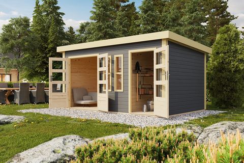 Schicke Scheune: Gartenhaus von Karibu - Bild 5 - [SCHÖNER WOHNEN]