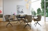 Bretz Cassia in Vintage Velvet greige Stuhlgruppe