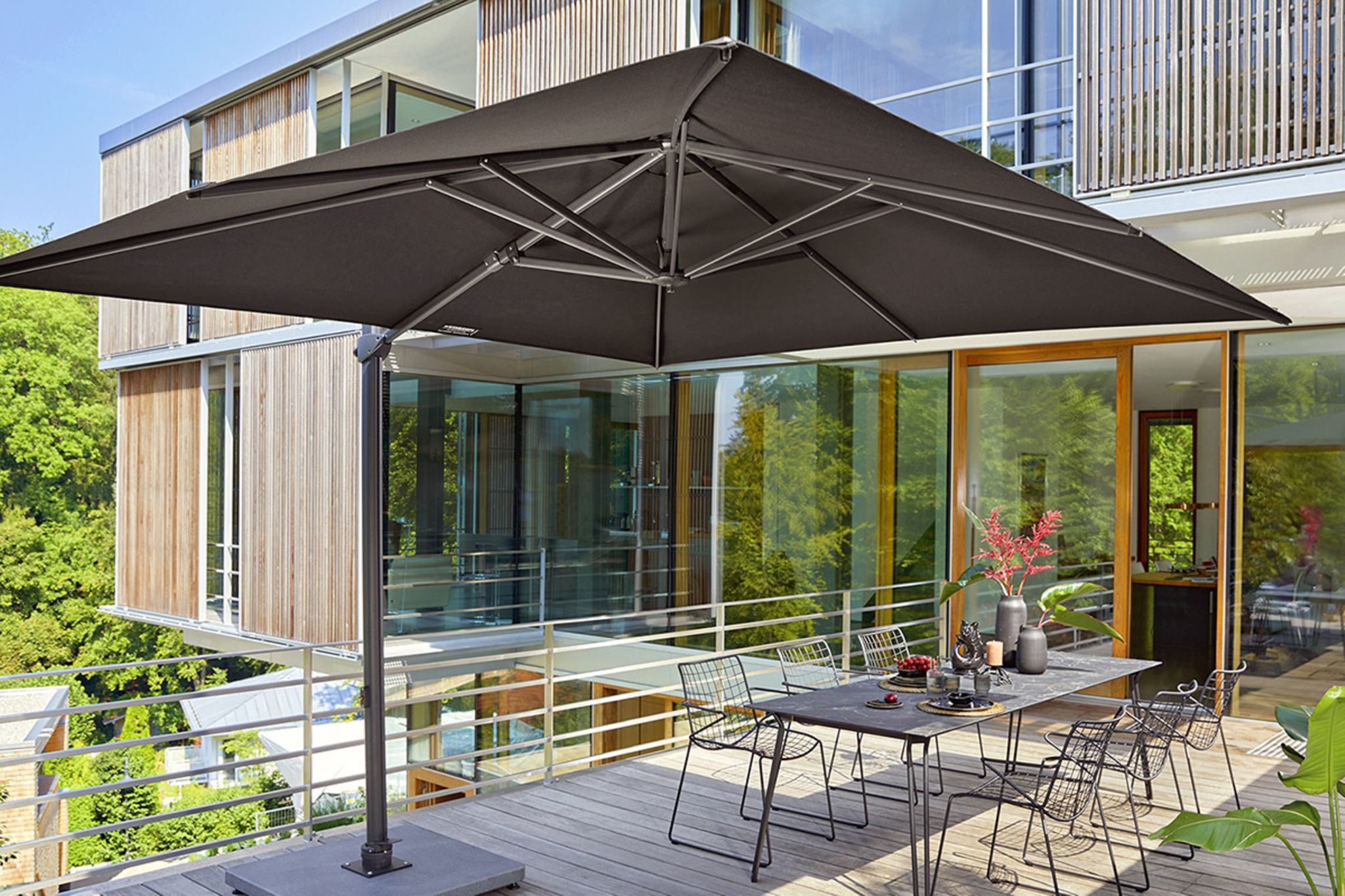 Seitlicher Terrassen-Sonnenschutz: 6 Ideen 