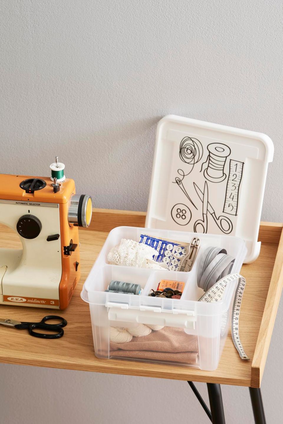 Ohulelks 3-lagige Bastelbox Mit Glitzer - Stapelbarer Organizer Für Nähzeug & Kunstbedarf