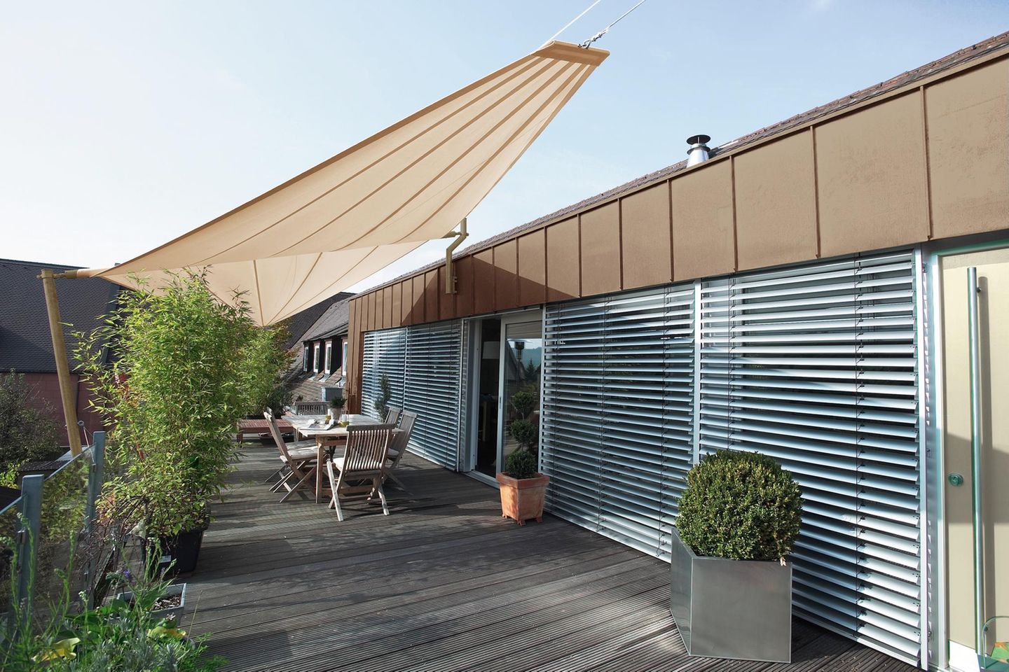 Sonnenschutz fr die Dachterrasse - [SCHNER WOHNEN]