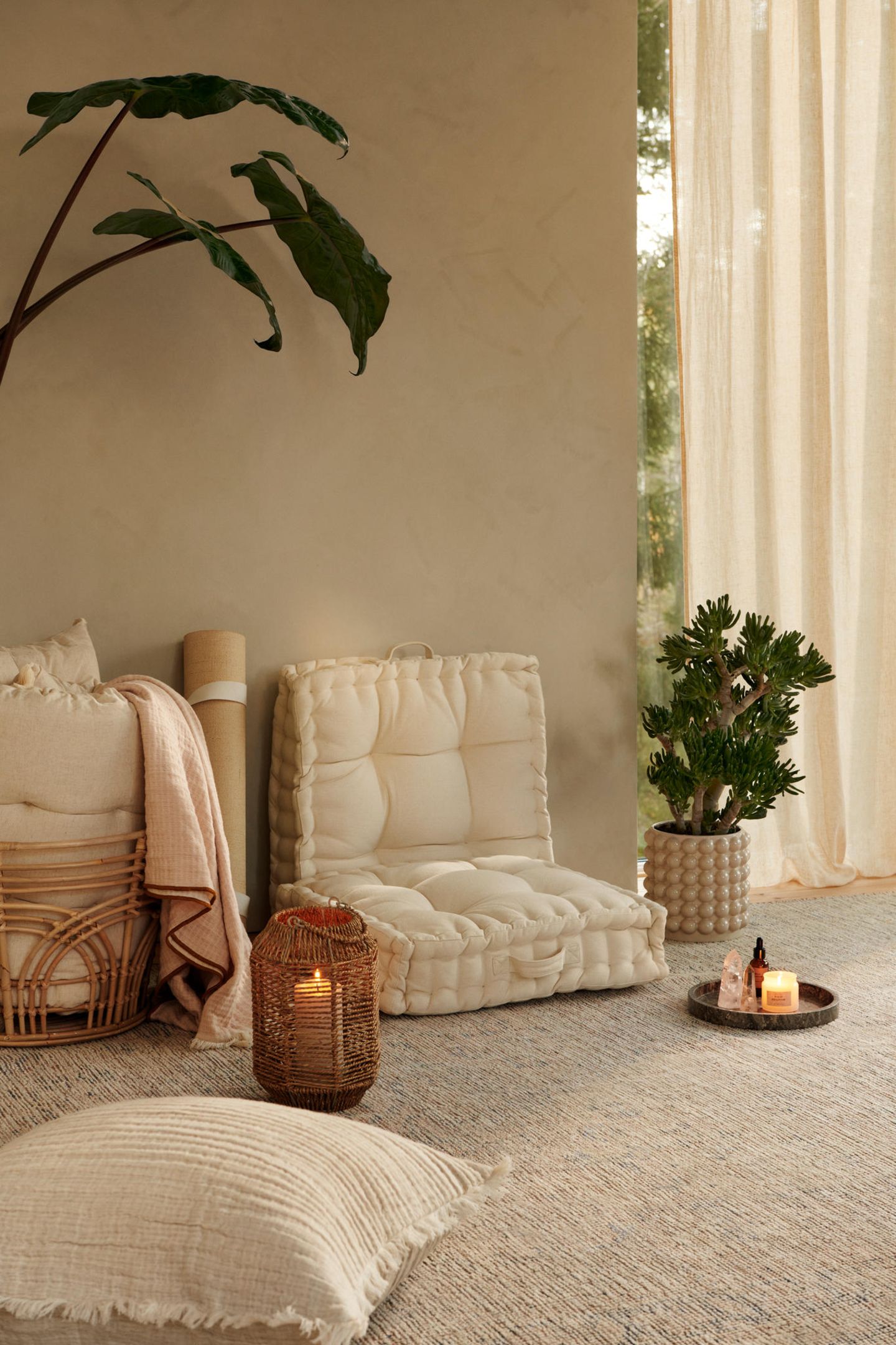 Sitzkissen und Poufs für eine gemütliche Boho-Ecke