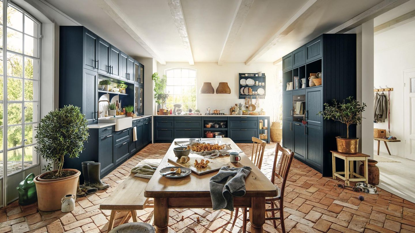 Die Küche im mediterranen Landhausstil