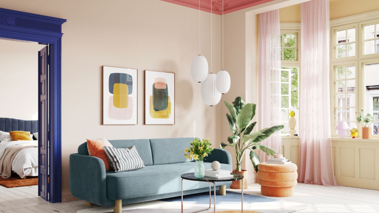 Wand Und Decke In Gleicher Farbe Streichen