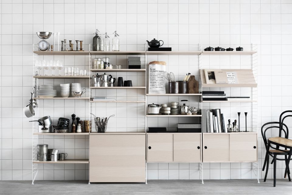 Der Design-Klassiker unter den Modulregalen: das Regalsystem von String ...