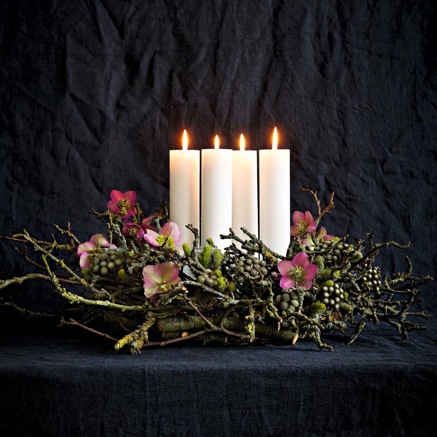 Stilvolle Fink Adventskranz Dekorieren Bilder
