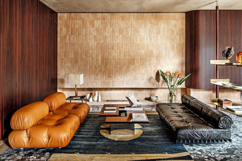 Gemütliches Mid-Century-Wohnzimmer - [SCHÖNER WOHNEN]