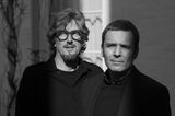Architekten David Driesen und Tom Verschueren vom Büro DMVA im Schwarz-Weiß-Porträt