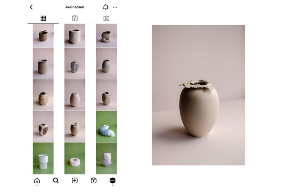 Aus dem Projekt #365vases stellt Northern exklusiv die Steingut-Vase im weichen, hellen Ton vor. Die weiteren Arbeiten von Ann Kristin kann man auf Instagram @akeinarsen verfolgen.