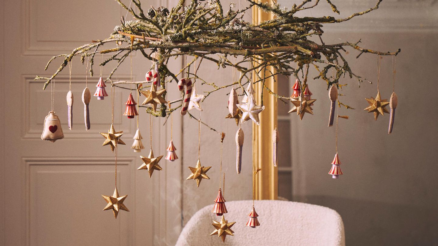 Hängende Weihnachtsdeko