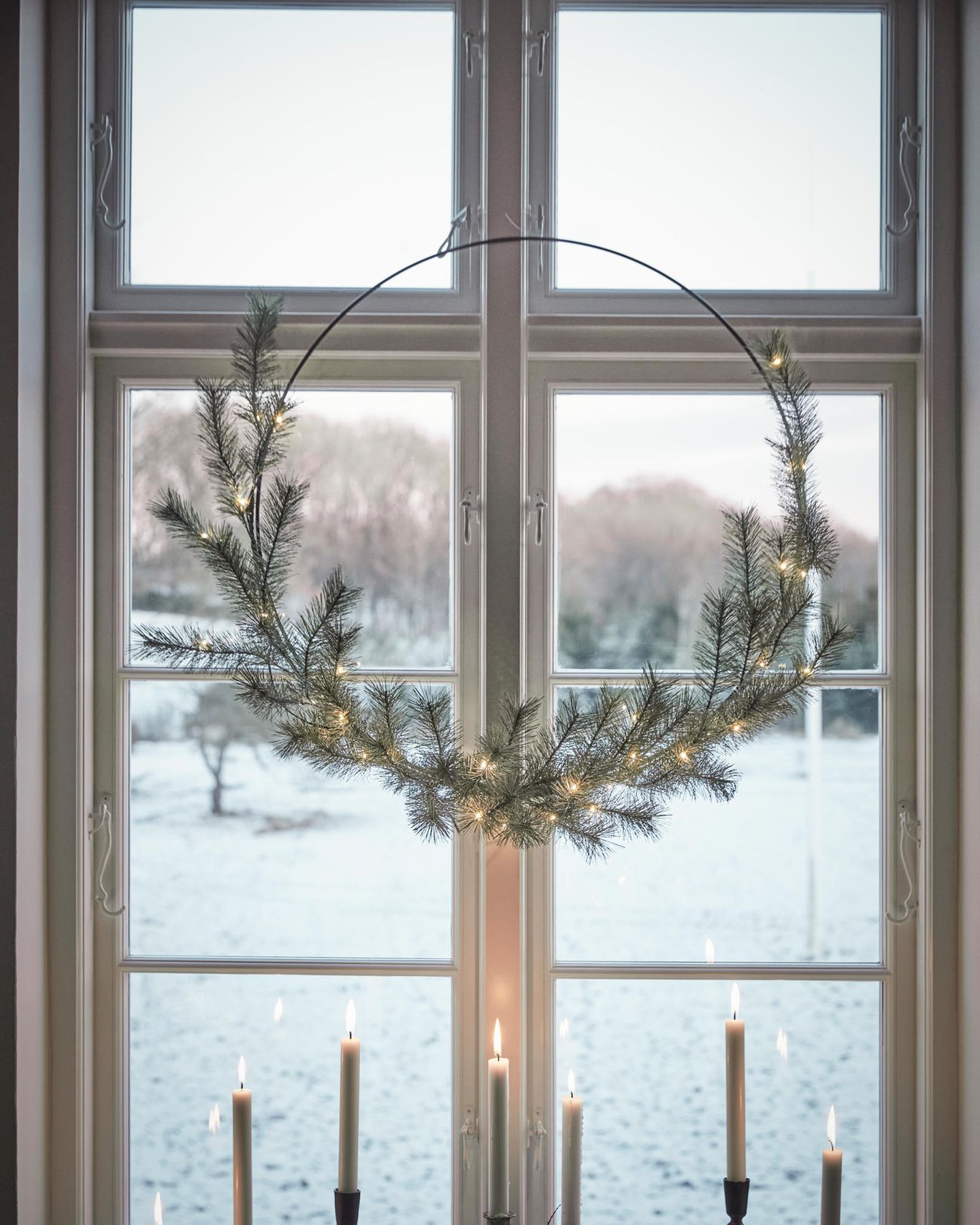 Metallring weihnachtlich dekorieren