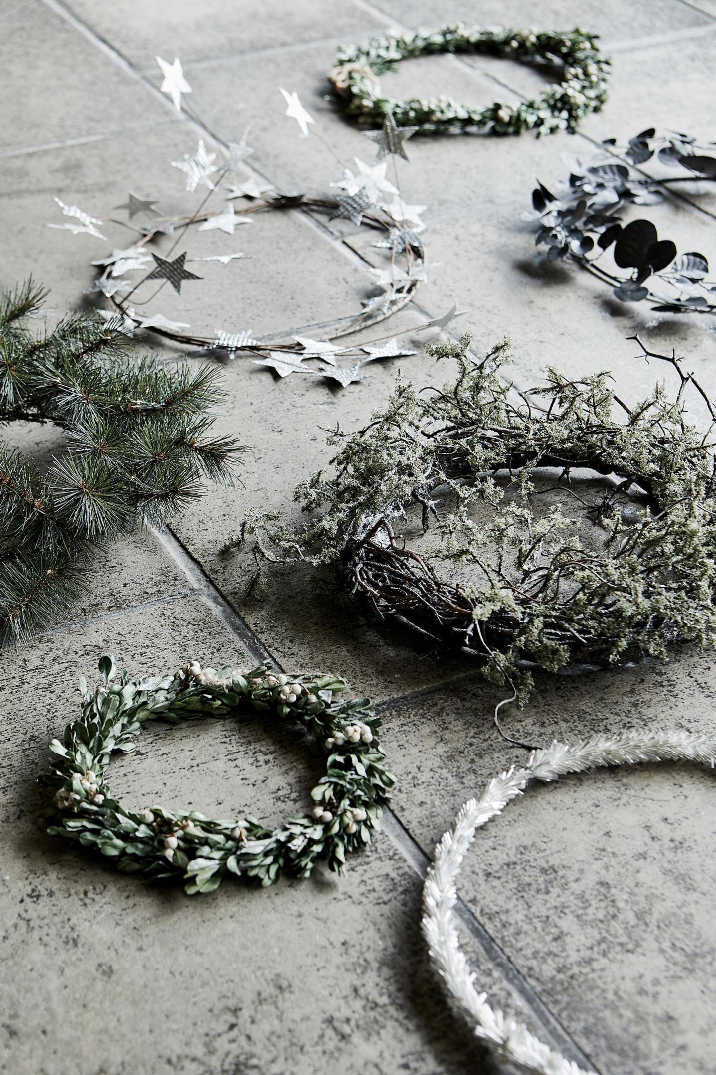 Metallring weihnachtlich dekorieren