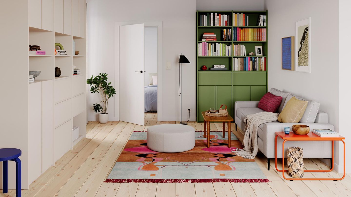 Quadratisches Wohnzimmer einrichten: Tipps und Beispiele
